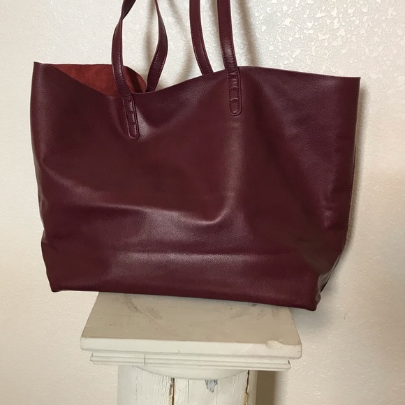 Genuine leather wine large shopping bag23"x1"'x8" - Picture 4 of 7